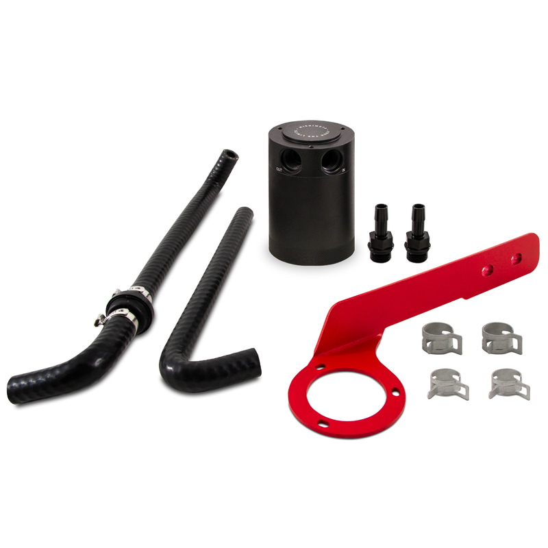 Mishimoto — Mishimoto 2018+ Honda Accord 2.0T Baffled Oil Catch Can PCV Side - Red
Oil Catch Can Kit - view 8